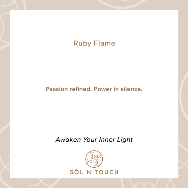Ruby Flame – Sól Zarafet Bilekliği