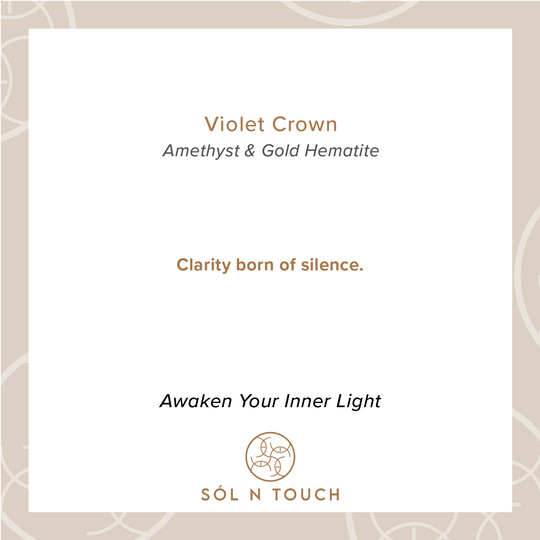 Violet Crown – Sól İmzalı Kolye