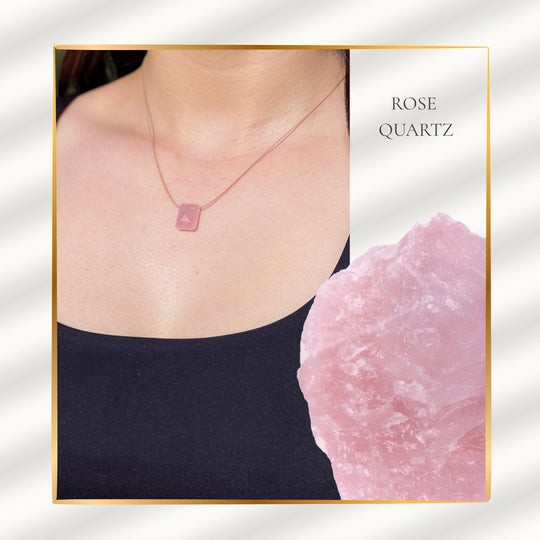 Kalp Çakrası ve Dokunuş – Pembe Kuvars Kolye