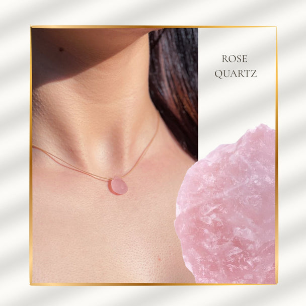 Aşk ve Dokunuş – Pembe Kuvars Kolye