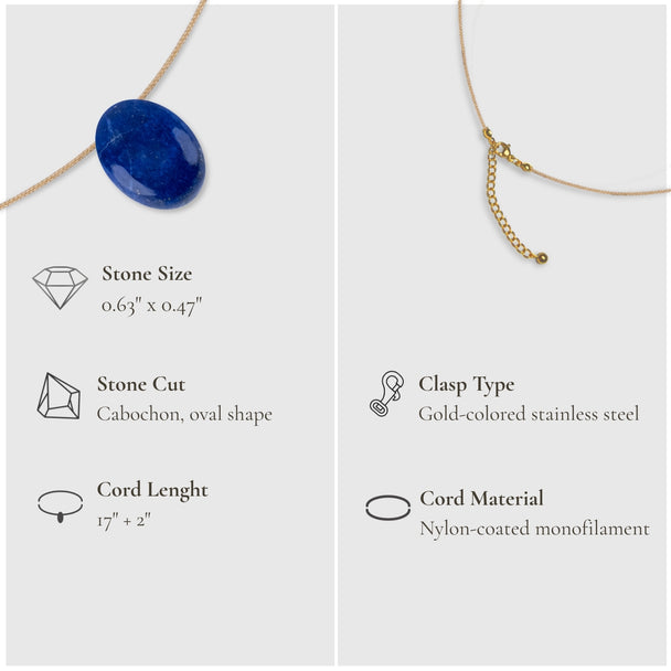 Terazi Burcu & Dokunuş – Lapis Lazuli Kolye